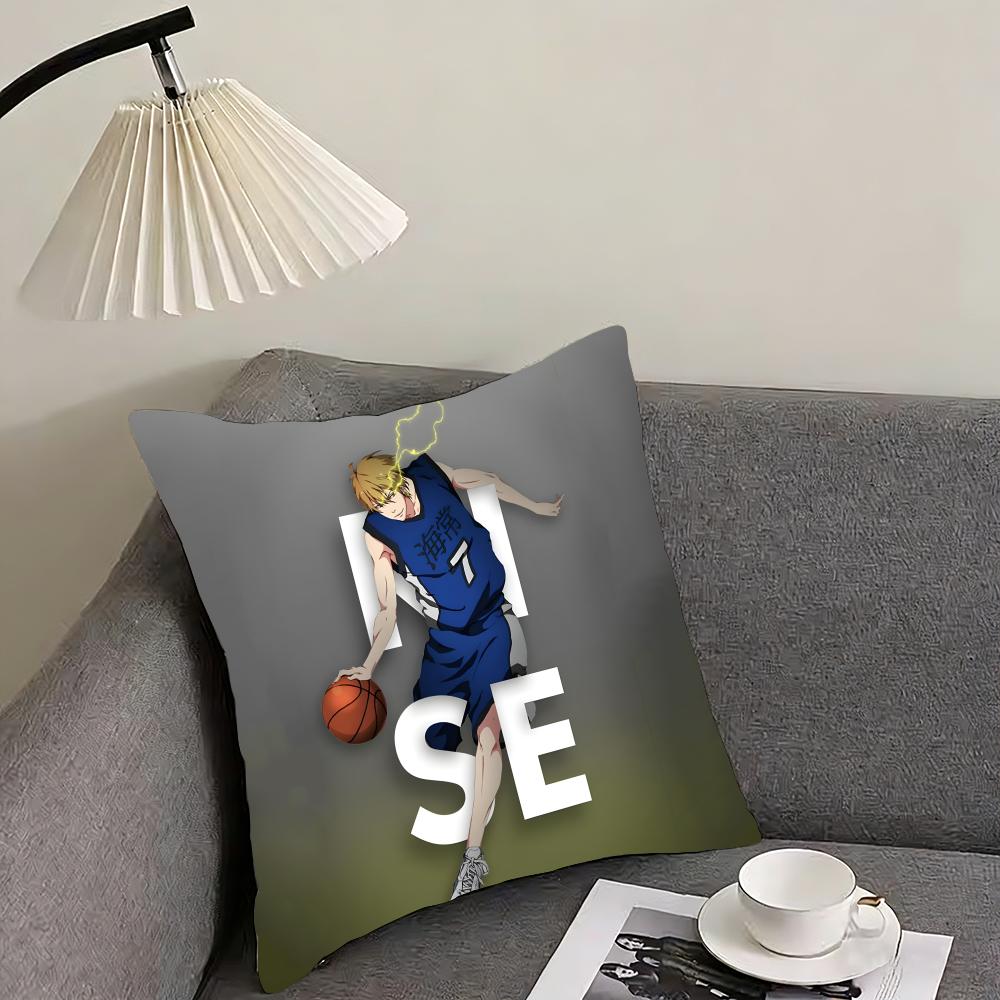 KKuruko No BasketT Anime Cushion Cover Pillowcase Ultra Soft Skin Friendly Fabric Cloud Like Comfort Concealed Zipper