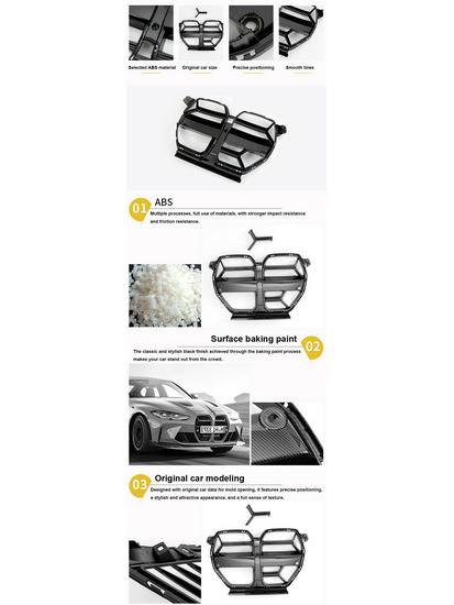 Front Bumper Air Intake Grille for 2020-2024 BMW M3 M4 G80 G82 CS