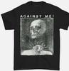 Against Me Band Обложка альбома Хлопок Все размеры Черная Унисекс футболка
