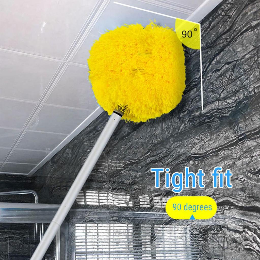 Extendable Ceiling Fan Cleaner with Extension for Efficient Cleaning for Effective Dust Removal Washable Brushes