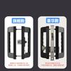 Balcony Sliding Door Locks Black Handle Lock Aluminum Frame Sliding Door Hook Lock Household Hardware Accessory Door Lock