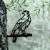 Metal Hawk Silhouette Rustic Birds of a Feather Decor for Outdoor Spaces, Ideal for Home, Garden, and Patio Decorations