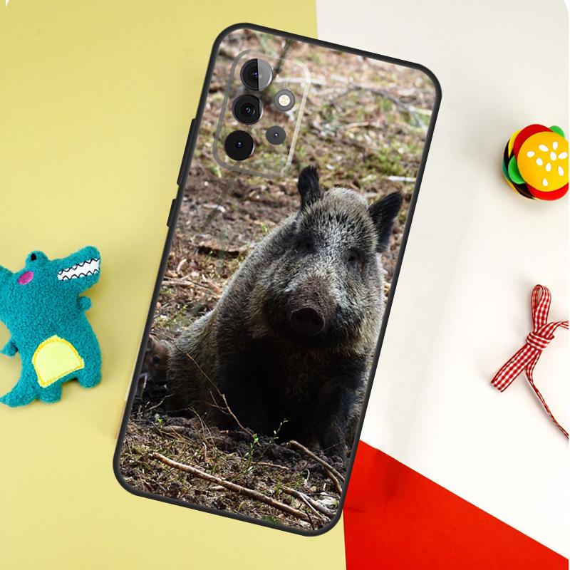 Чехол для телефона Samsung Galaxy A55 A35 A15 A54 A34 A14 A53 A33 A13 A05 A06 A16 A22 A32 A52 с изображением кабана