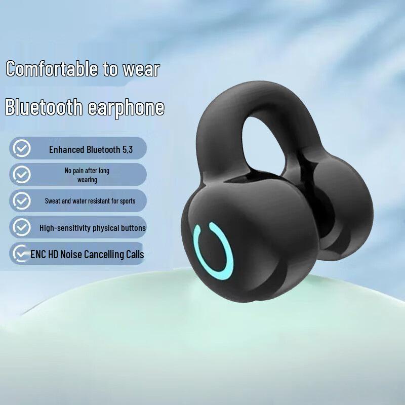 Беспроводные Bluetooth-наушники-клипсы: Шумоподавление, Высокое качество звука, Длительное время работы от аккумулятора, Удобная посадка, HD-звонки