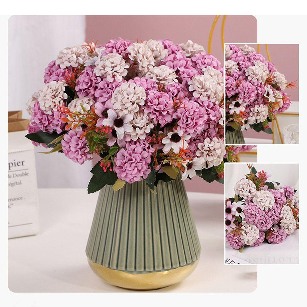 Декор Сделай сам Поделки Украшение дома Гортензия Пион Искусственный цветок Искусственный букет Ретро Шелковая роза
