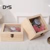 Запираемый декоративный деревянный ящик для хранения сувениров своими руками органайзер съемные разделители для подносов подарочный контейнер для хранения