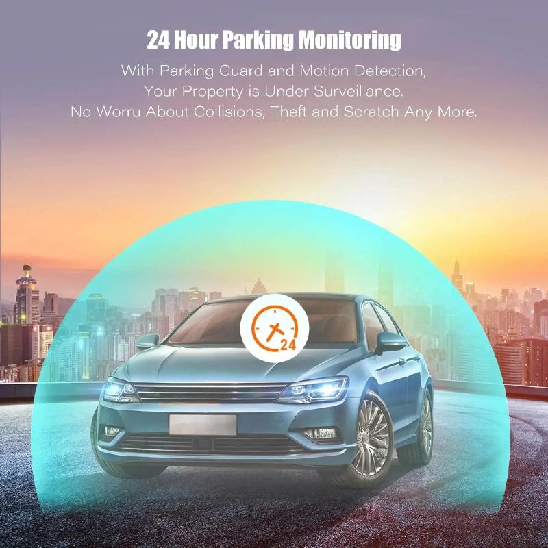 Видеорегистратор с передней и задней камерой, видеорегистратор, двухлинзовый автомобильный видеорегистратор, циклическая запись, ночное видение, G-сенсор, HD 4-дюймовый видеорегистратор