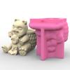Силиконовые формы для медведей и девочек, держатель для ручек, форма для эпоксидной смолы, инструмент для изготовления сочных горшков для поделок