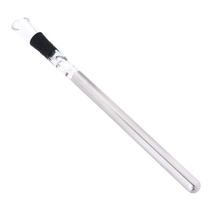 Argent refroidisseur de vin en acier inoxydable, refroidissement rapide avec tige de refroidissement, cadeaux