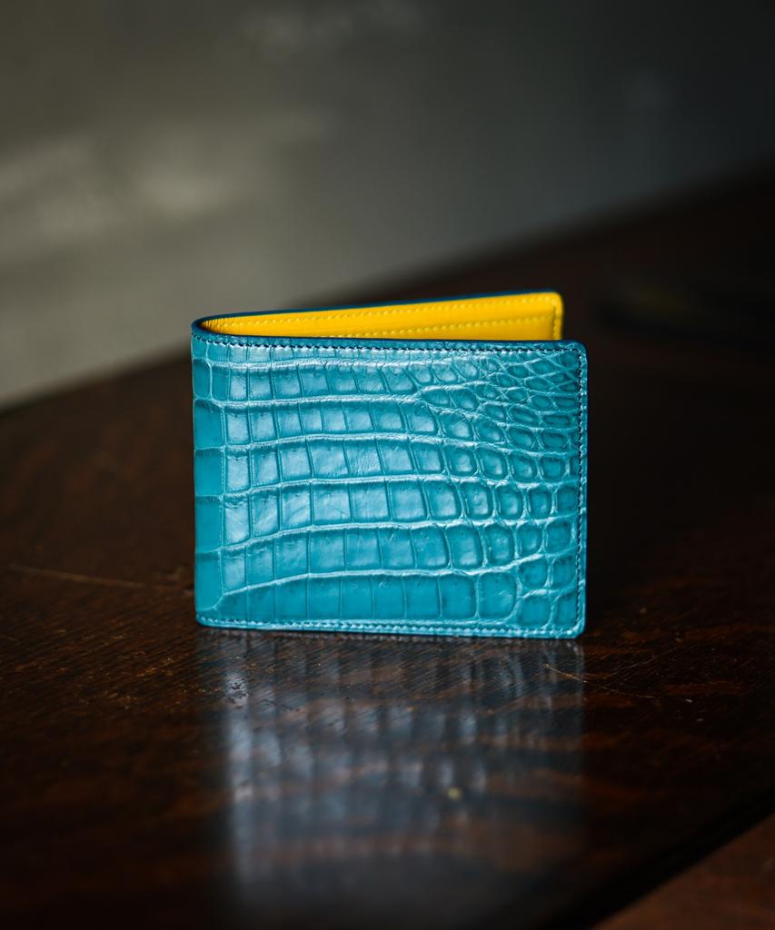 Heimdallr [Glossy] Handmade Real Crocodile Leather Wallet_6 Colors