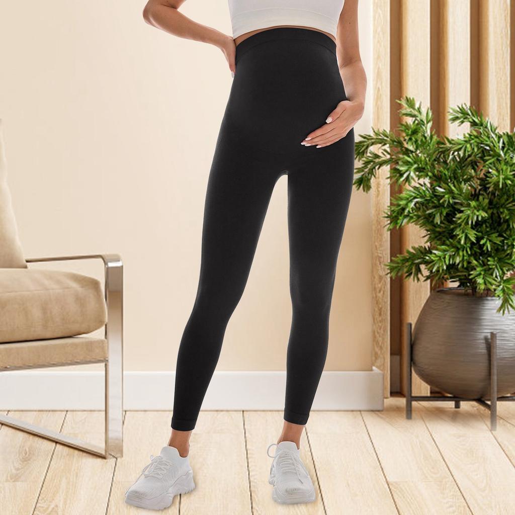 Беременные женщины в спортивных и повседневных леггинсах с облегающей посадкой и бесшовных штанах для йоги