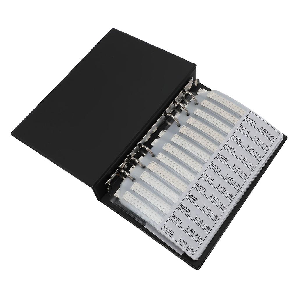 SMD Resistor Sample Book 170 Values X 50pcs Each 1% Accuracy In Storage Book Case Electronic Compone