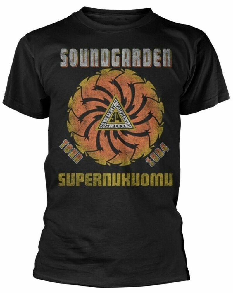 Черная классическая футболка унисекс Soundgarden Superunknown Tour 94 с рок-группой