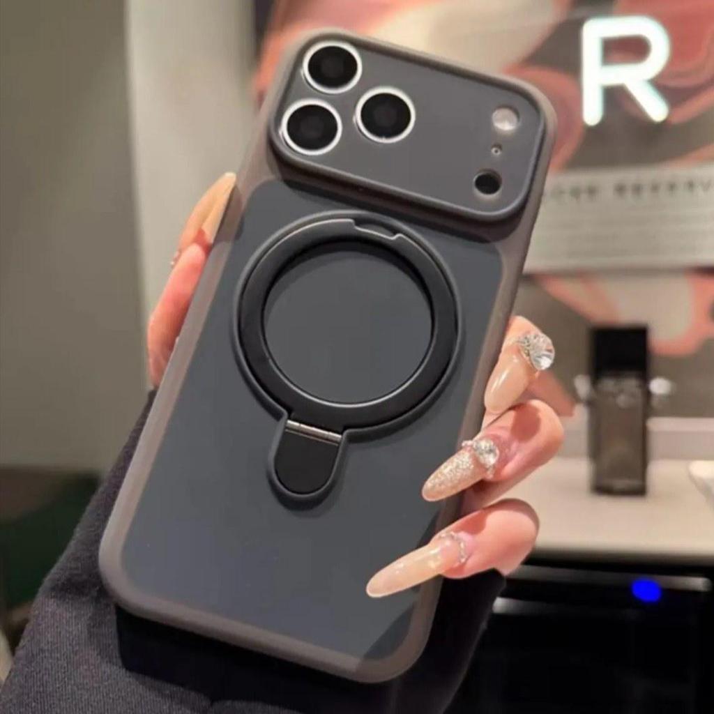 Чехол-подставка из жидкого силикона с магнитом для iPhone 17 для Apple 16 Pro Max/15 Pro