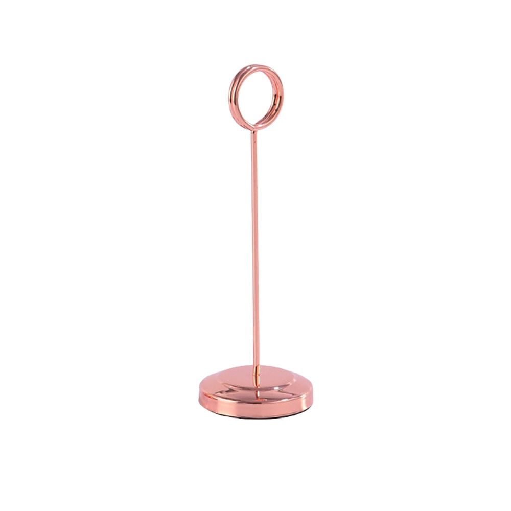 Stainless Steel Table Number Holder Round Card Holder New Paper Stand
