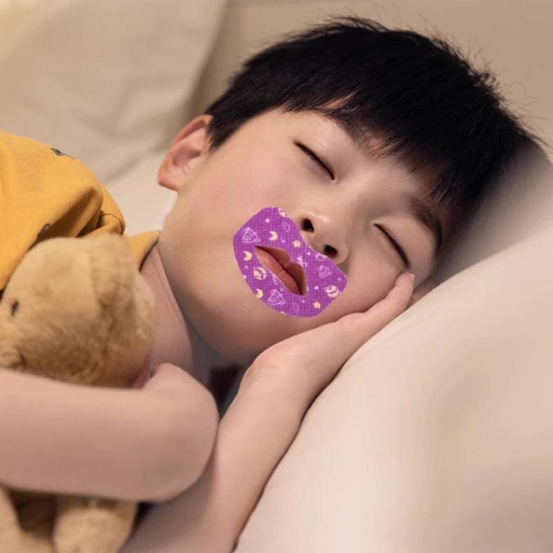 30 шт./кор., наклейки против храпа для детей, наклейки с закрытым ртом для сна, пластырь для коррекции дыхания, пластырь для закрытия ортеза, лента