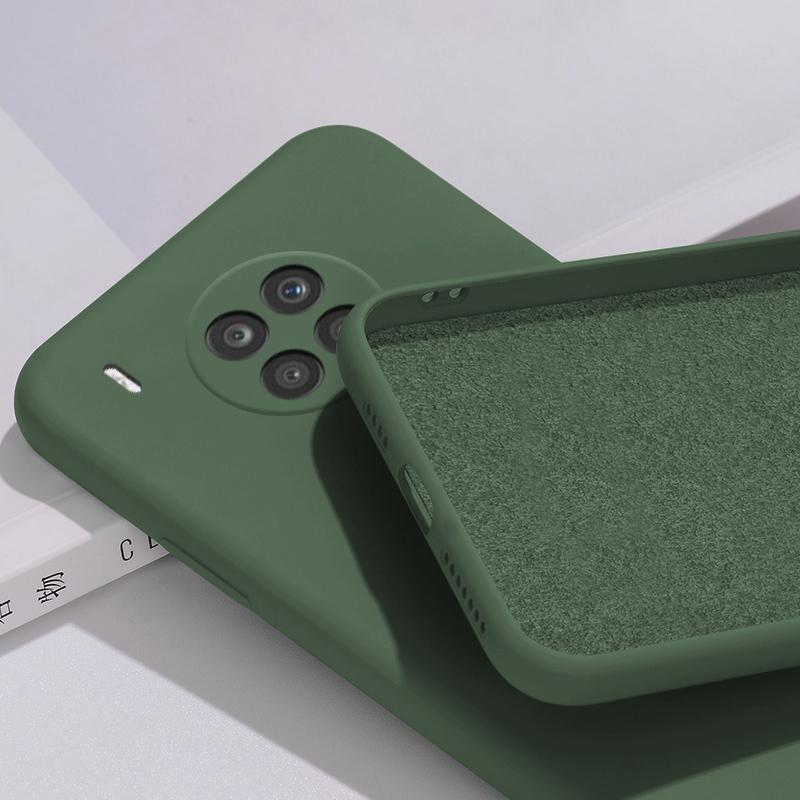 Мягкий жидкий силиконовый чехол для телефона HUAWEI HONOR 50/50 Lite 50Lite/50 Pro с ощущением детской кожи