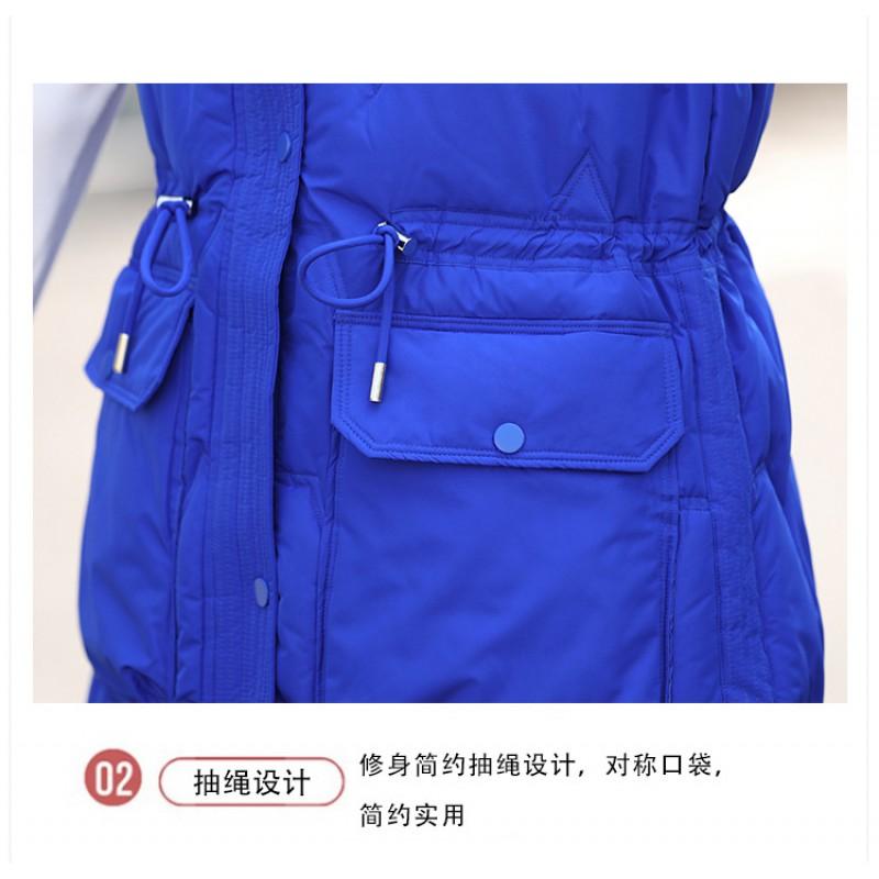 Womens Oversized Longline Puffer Vest With Hood Winter Warm Sleeveless Coat In Black White Blue Mist Champagne