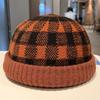 Thickened Knitted Beanie Hat Warm Brimless Knit Cap Retro Streetwear Docker Hat  Unisex