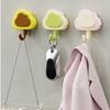 3 Pcs Fixed Cloud Shape Cute Wall Hook Home Decoration Traceless Towel Hanger ABS Self Adhesive Key Holder Kitchen