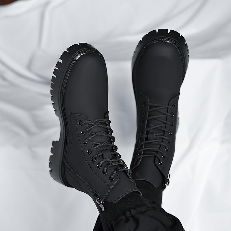 Мужские ботинки из натуральной кожи. Классический и универсальный дизайн. Для отдыха, активного отдыха, модные, для вечеринок, для повседневного использования, для офиса. Толстая подошва. Популярно