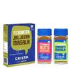 CRISTA Snack Time Seasonings & Flavours Combo Pack | Nuts Seasoning 50 Gms | Sandwich Masala 50 Gms | Jal Jeera Masala 100 Gms | Pack of 3