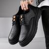 Черный Новый Дизайн Мужские Оксфорды Обувь Броги Повседневная Обувь Мужская Натуральная Кожа Обувь Рабочие Ботинки Бизнес Повседневные Кроссовки Высокого Качества