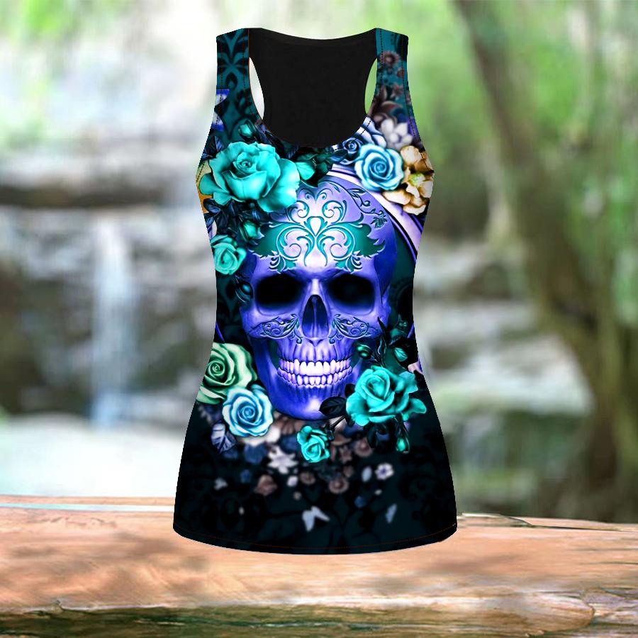 3D синий скелет с принтом для женщин для тренировок в тренажерном зале для йоги с принтом летние спортивные рубашки жилеты больших размеров