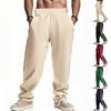 Men's Spring and Fall Pants Men's Loose Side Stripes Wide Leg Straight Leg Tracksuit Pants