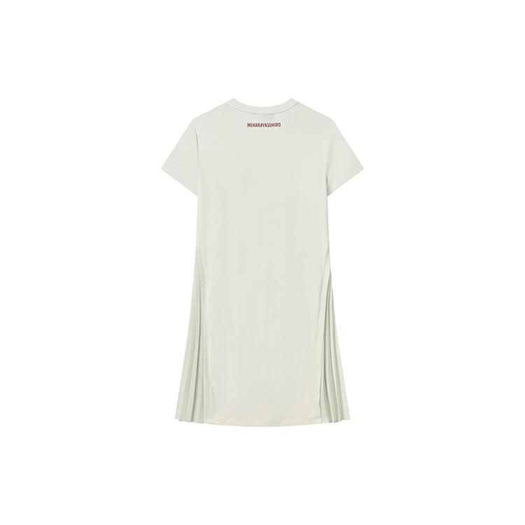 New FILA X MIHARA YASUHIRO Short Sleeved Dress Women's Light Mist Gray F11W223309F-GY