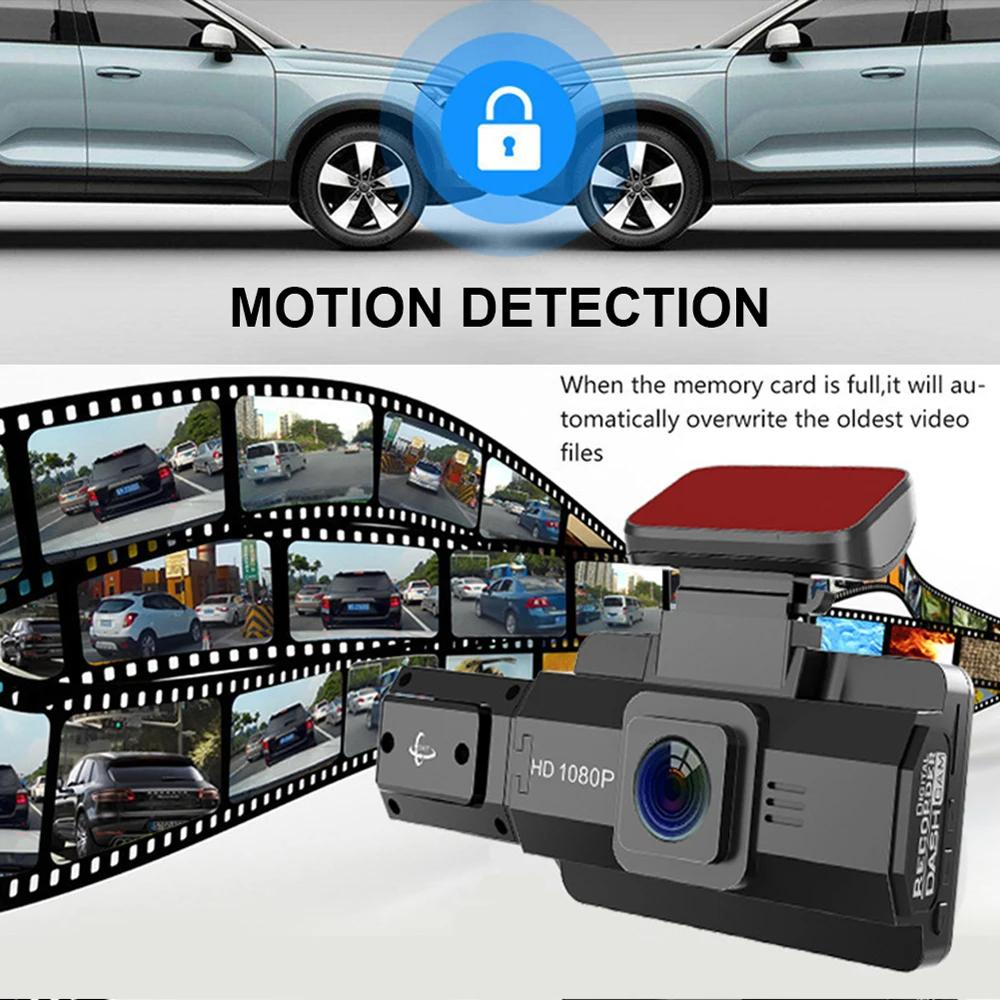 3-дюймовый видеорегистратор для автомобилей, черный ящик, HD 1080P, автомобильный видеорегистратор, циклическая запись, видеорегистратор, автомобильная камера, с WIFI, ночным видением, G-сенсор
