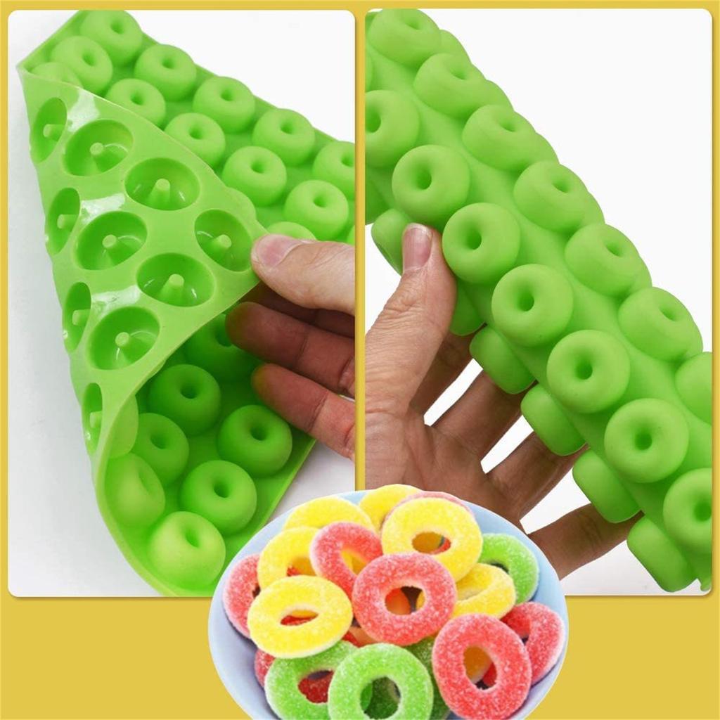 48-гнездная маленькая силиконовая форма для шоколадных пончиков, маленькая форма для помадки, инструменты для выпечки