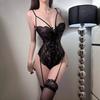 Премиальный пикантный сплошной кружевной с вырезами для маленькой груди, собирающий, открытый, для секса, забавный комбинезон, модный костюм для женщин