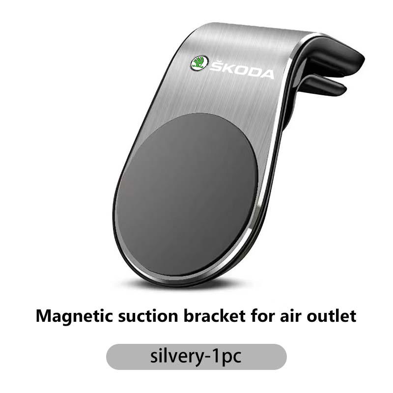 sfrab5 Car Magnetic L-Type Phone Holder Car Smart Phone Stand Clip For Skoda Kamiq Karoq Octavia 2 3 Rapid Scala Kami Fabia VII VRS