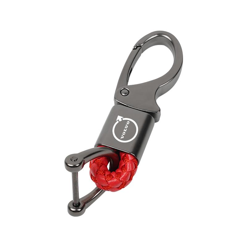 Super Fiber Weaving Rope Keychain Leather Key Chain Ring For Volvo XC90 V90 V60 XC60 V40 S80 S60 S90 C40 XC40 V70 XC70 C30 C70 WB9