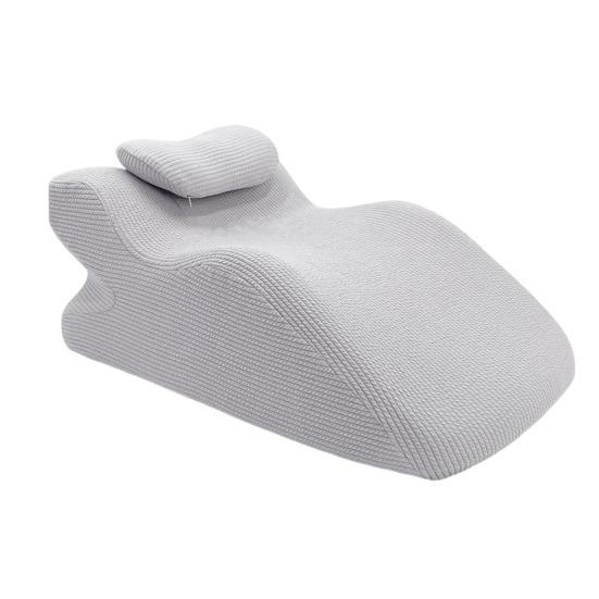 Wedge Prone Pillow Memory Foam Leg Wedge Ergonomic Back Neck Pain Relief Support Cushion with Removable Cover for Sitting Up Lying Reading