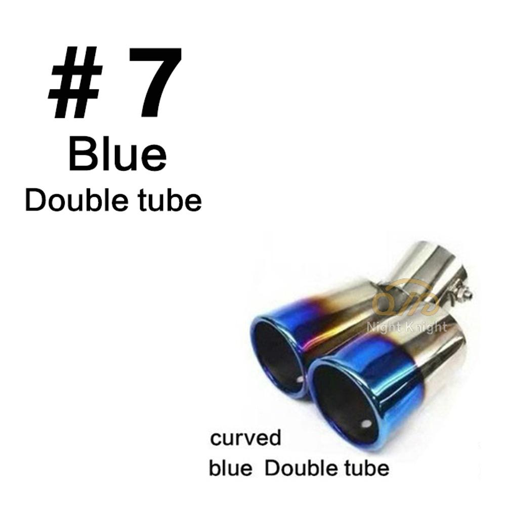 Universal Car Vehicle Modification Square Exhaust Muffler Steel Tail Pipe