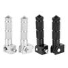 2Pcs Aluminum Pedals for Motorcycle Electric Car 8MM  90 Degree Folding Support Rod