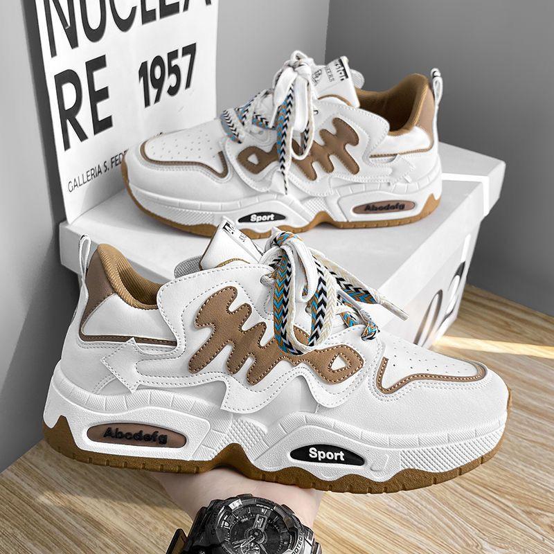 Обувь для папы Мужская обувь Ins Tide Летняя универсальная весенняя обувь для сноуборда Обувь для мальчиков Спортивная обувь для увеличения роста Обувь для хлеба Tide