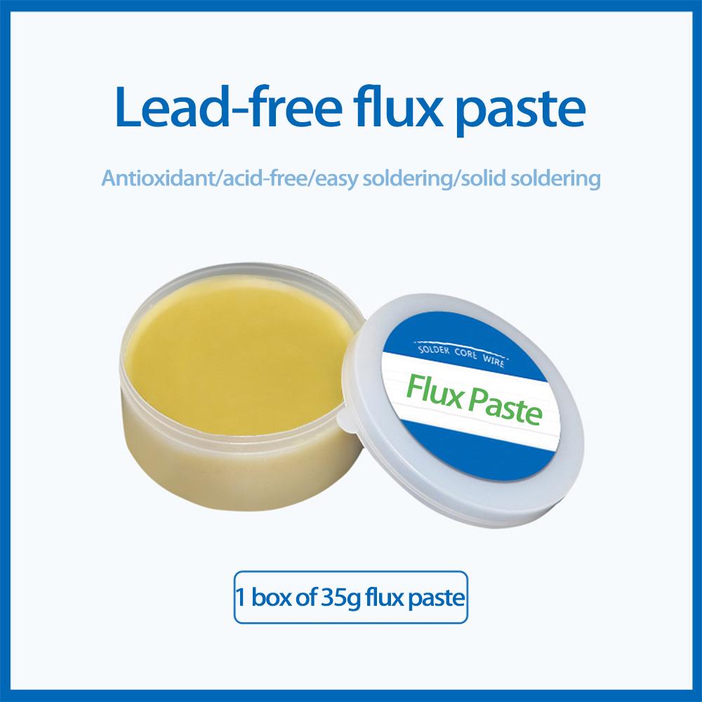 Бессвинцовая желтая флюсовая паяльная паста для прочной, легкой сварки и проводимости олова