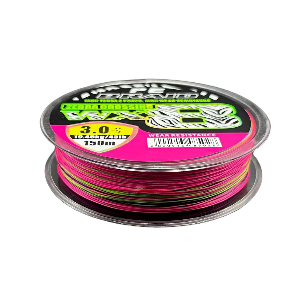 WILDPRO WX8 100M X8 PE Braided Floating Line Durable Strong Wear-Resistant Tensile Strength Stream & River Fishing Line