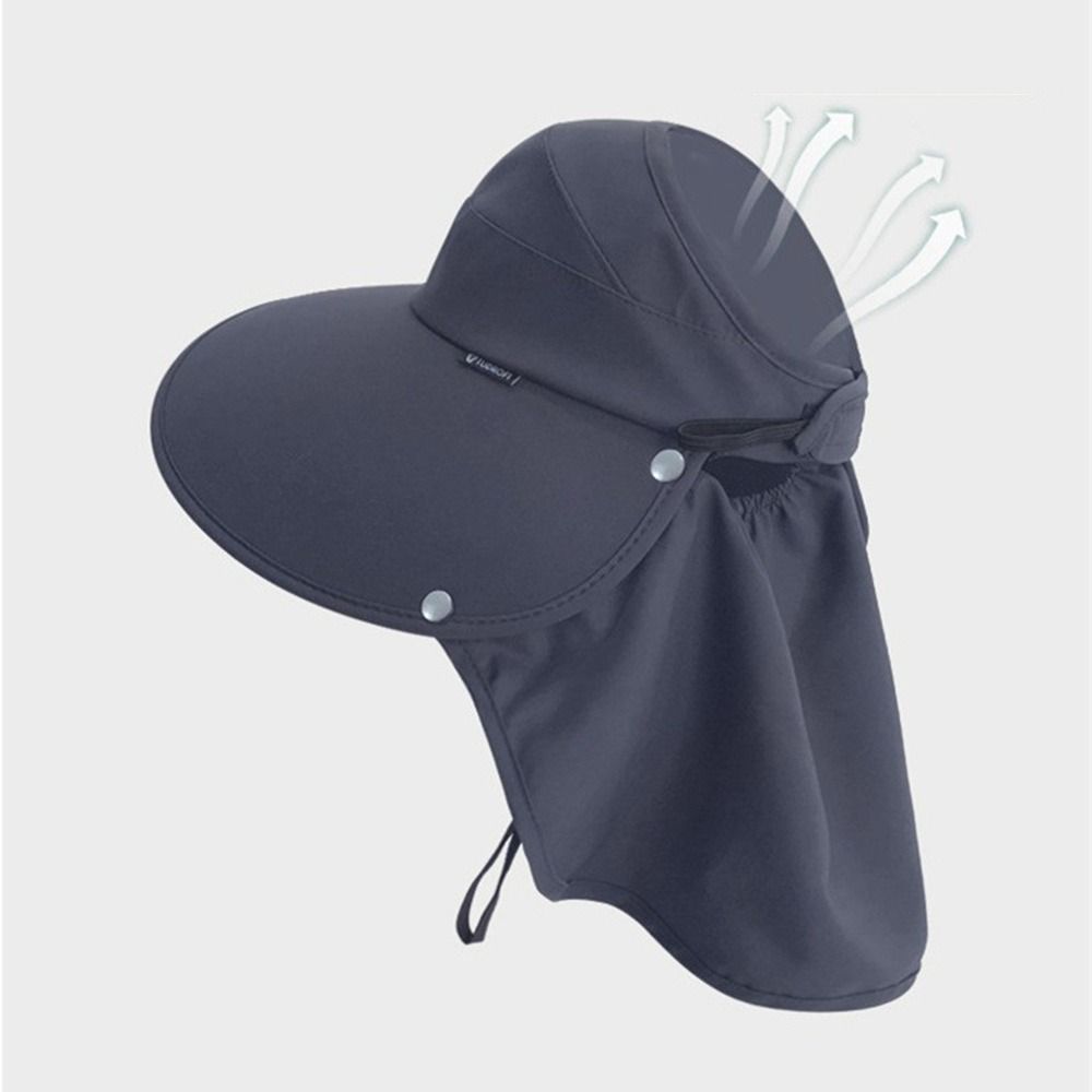 Breathable Sunscreen Cap Wide Brim Shawl Cap New Bucket Hat  Women