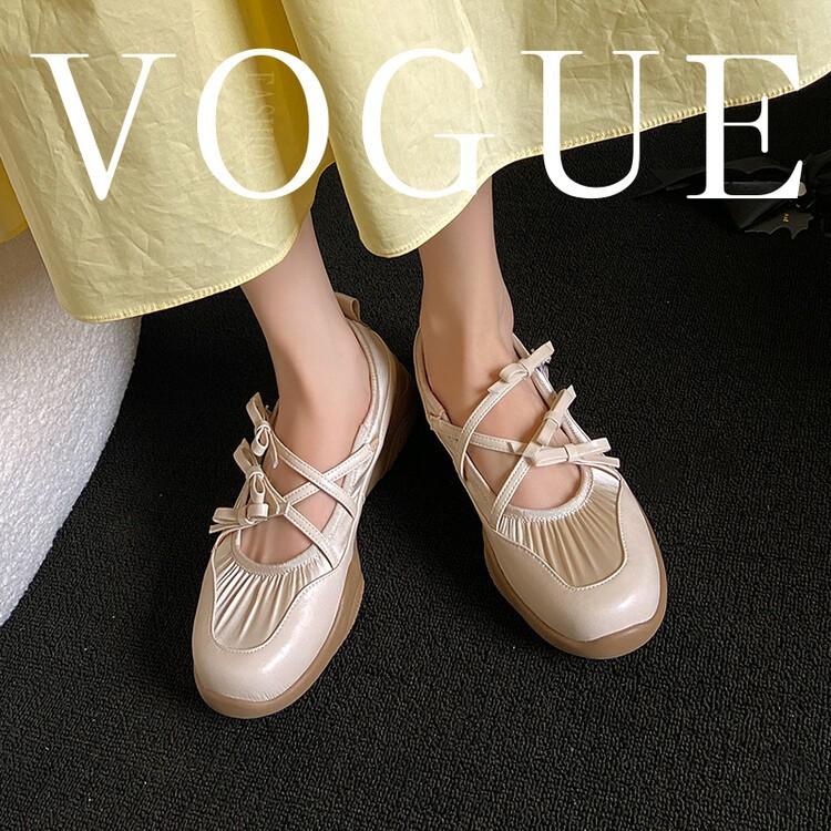 Первый слой коровьей кожи~ Балетки 2025 лето полностью кожаные 4 см повседневная спортивная обувь женская четырехсезонная