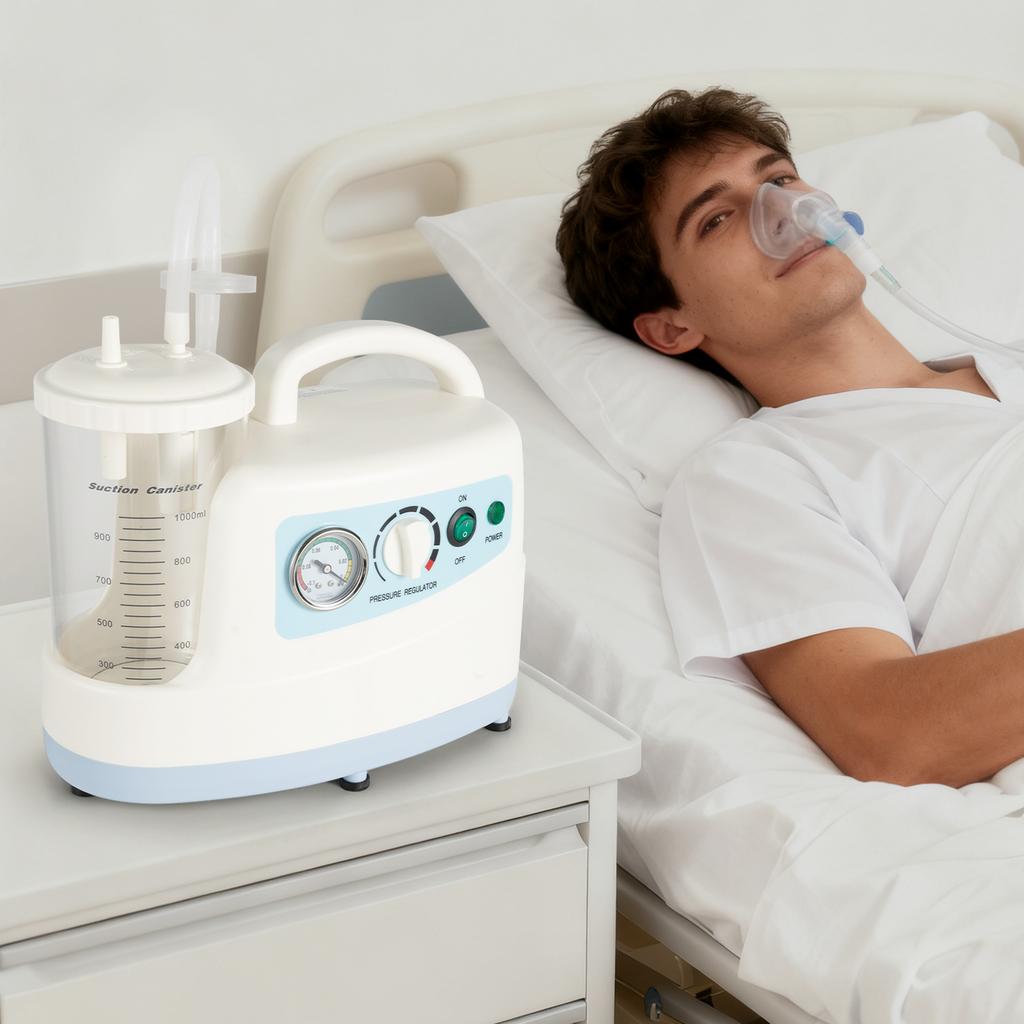 1000ml Portable Electric Veterinary Aspirator Vacuum Suction Unit Silent Vacuum Pumping Unit 110V