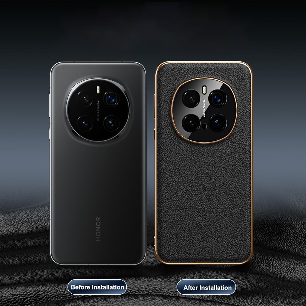 Чехол из натуральной кожи высшего качества для Honor Magic 7 8 Pro со встроенной магнитной защитой объектива камеры, покрытие, мягкая защитная оболочка