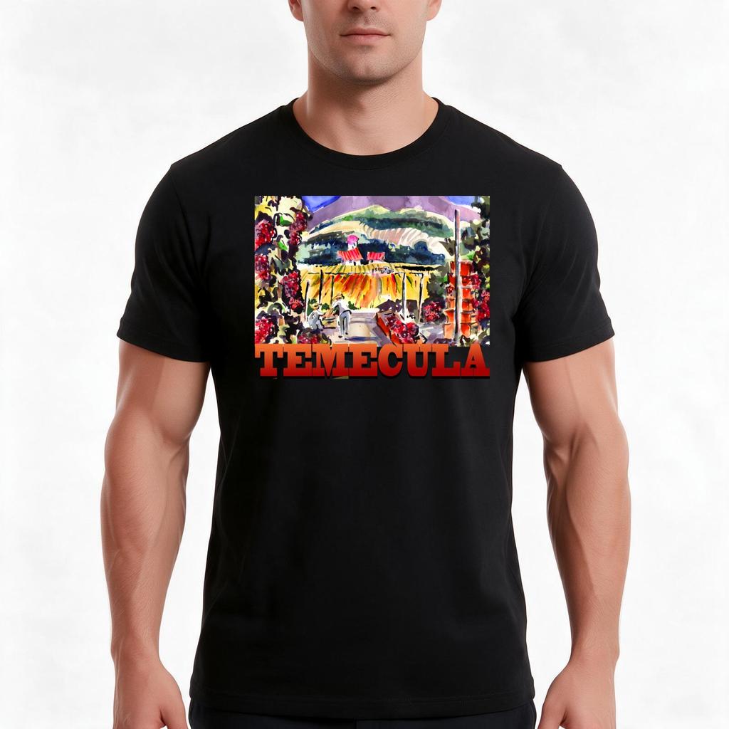 Temecula T Tshirt Summer Casual Cotton Tee Oversized Streetwear Tops Vintage Graphic Print Loose Fit Short Sleeve