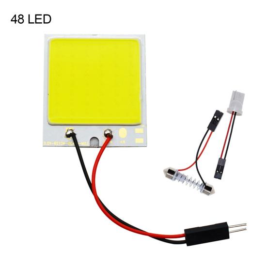 T10 12V COB 24/36/48 SMD Car LED Panel Interior Reading Light Dome Festoon