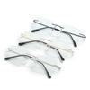Men Ultra Light Myopia Glasses Small Square Frameless Anti-Blue Light Near Sight Glasses Ultra Light Unisex Short Sight Glasses