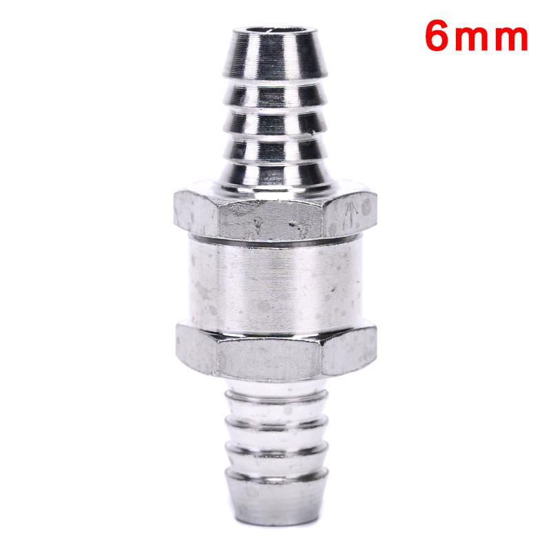One Way 6/8/10/12Mm 4 Size Aluminium Alloy Fuel Non Return Check Valve