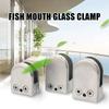 4 шт. Зажим для стекла из нержавеющей стали Регулируемый кронштейн для стекла Зажим для стекла на перила типа «рыбья пасть» Прочная фиксирующая панель-сэндвич для стекла